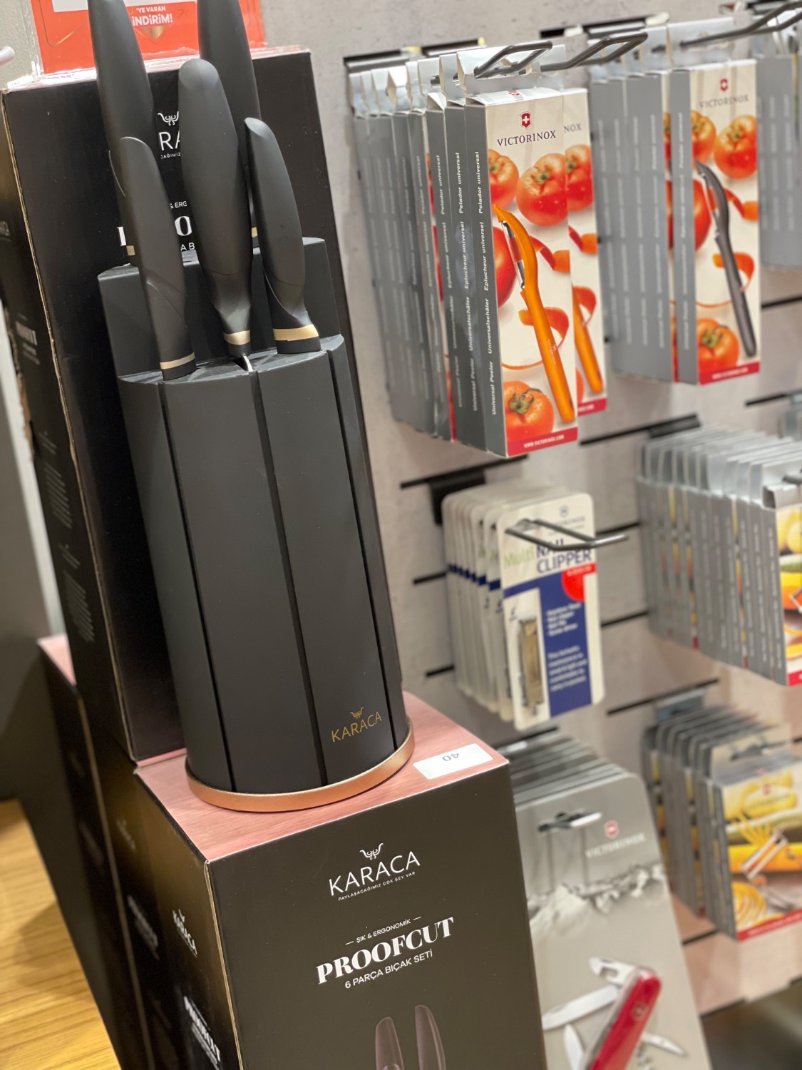 سرویس چاقو 6 پارچه کاراجا Proofcut مشکی