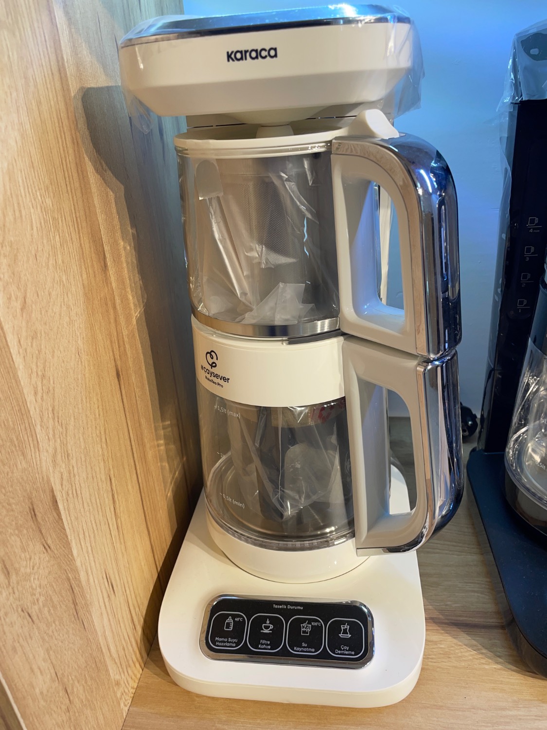 چایساز و قهوه ساز رباتیک تمام پیرکس robotea pro کرم_کروم کاراجا