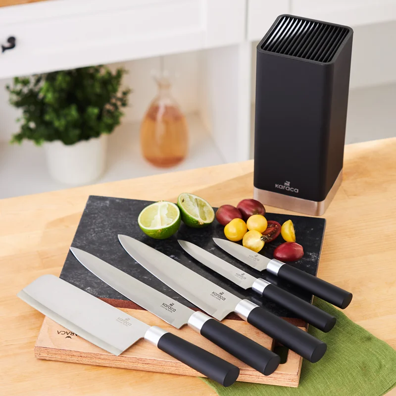 سرویس چاقو 6 پارچه کاراجا Skycut مشکی