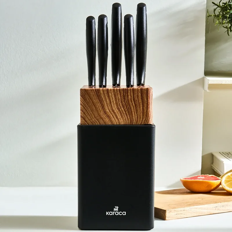 سرویس چاقو 6 پارچه کاراجا Mastercut مشکی
