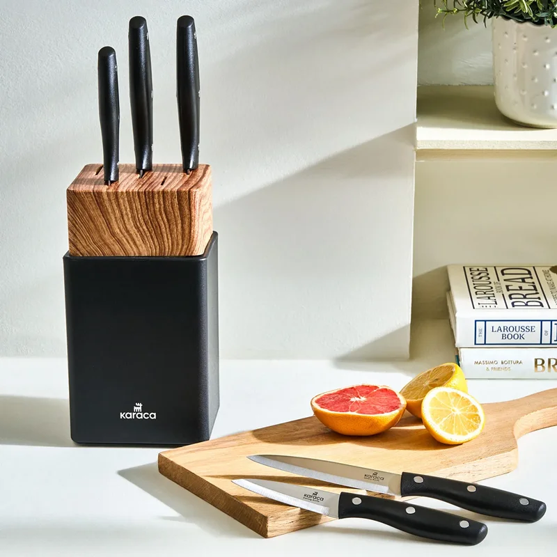 سرویس چاقو 6 پارچه کاراجا Mastercut مشکی